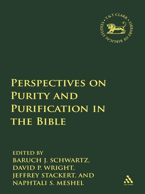 cover image of Perspectives on Purity and Purification in the Bible
